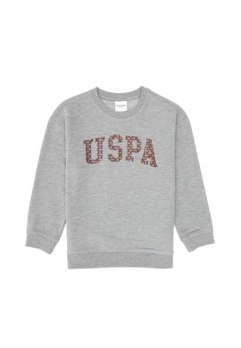 Erkek Çocuk Gri Melanj Bisiklet Yaka İnce Sweatshirt - 50316527018