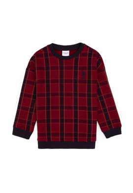 Erkek Çocuk Bordo Bisiklet Yaka Sweatshirt - 50316520022