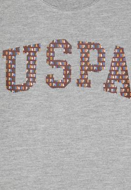 Erkek Çocuk Gri Melanj Bisiklet Yaka İnce Sweatshirt - 50316527018