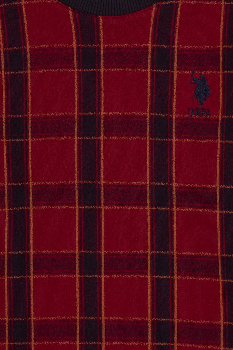 Erkek Çocuk Bordo Bisiklet Yaka Sweatshirt - 50316520022