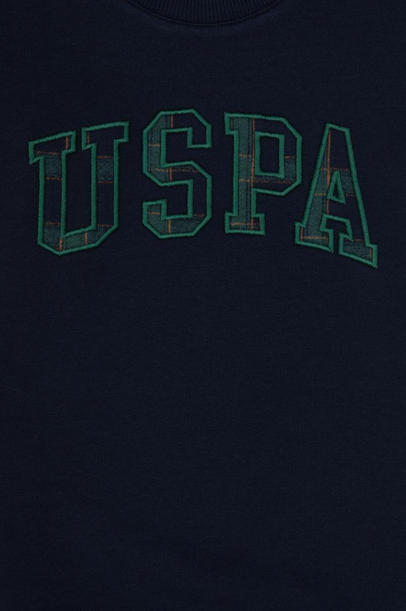 Erkek Çocuk Lacivert Bisiklet Yaka Sweatshirt