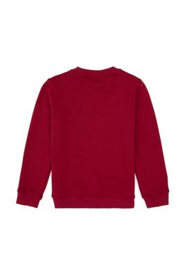 Erkek Çocuk Koyu Frambuaz Bisiklet Yaka Sweatshirt - 50316510022