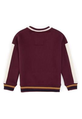 Erkek Çocuk Bordo Bisiklet Yaka Sweatshirt - 50308572016