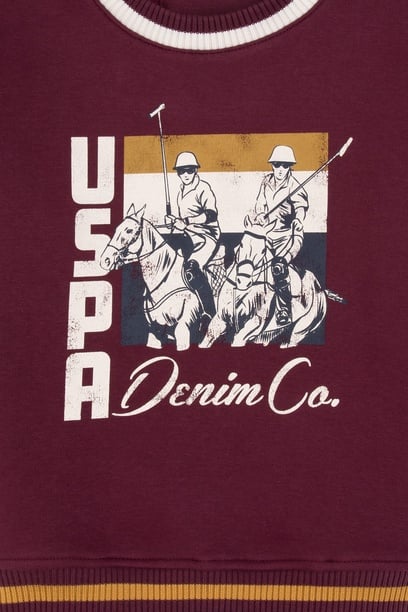 Erkek Çocuk Bordo Sweatshirt