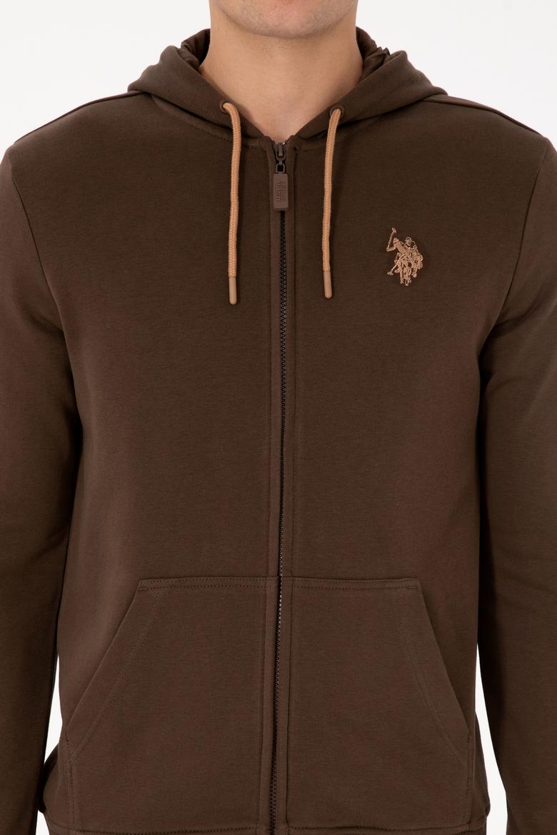 Erkek Kahverengi Örme Hırka - 50313748050