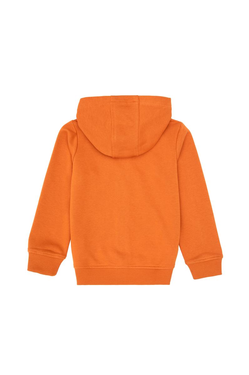 Erkek Çocuk Bakır Fermuarlı Kapüşonlu Sweatshirt