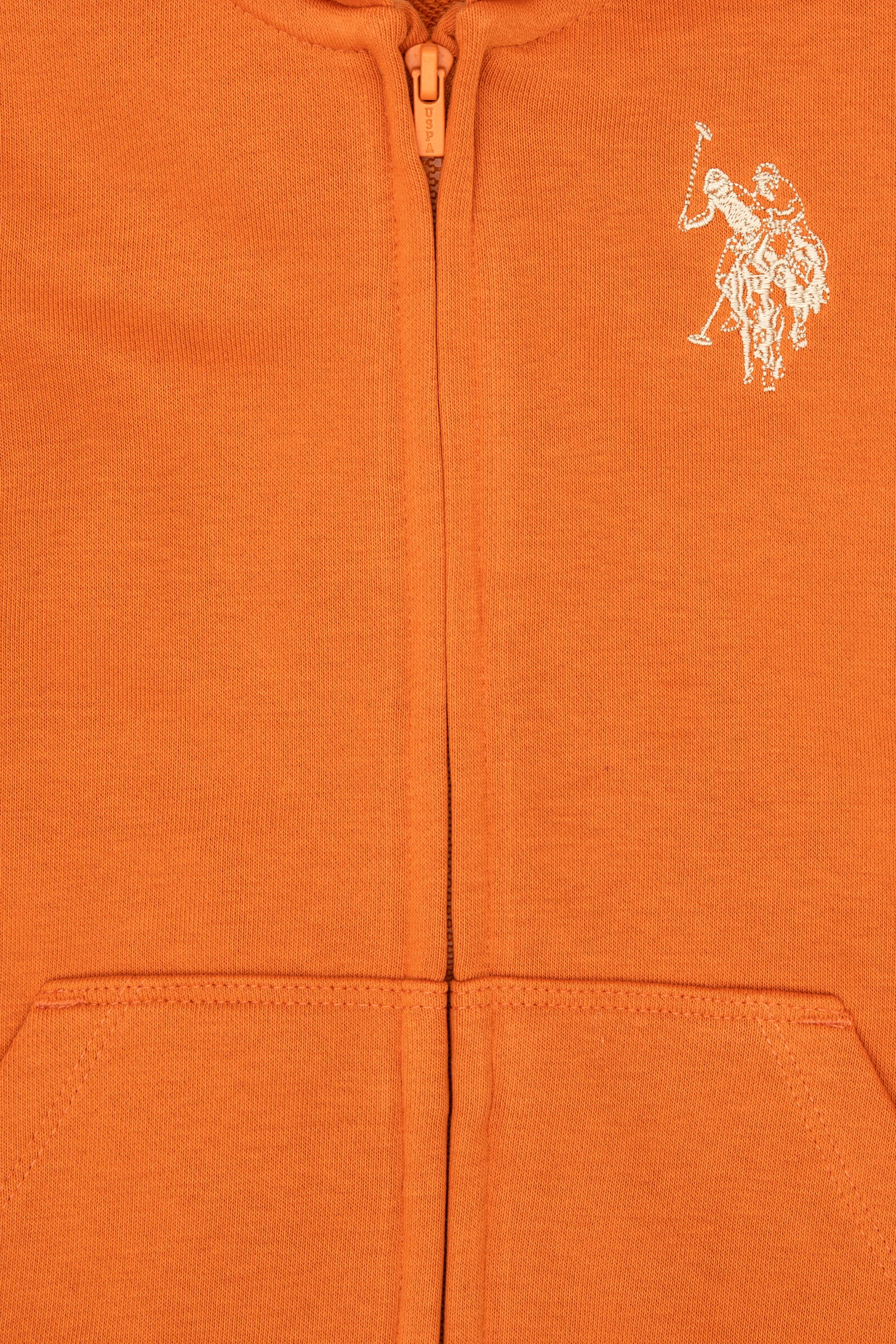 Erkek Çocuk Bakır Fermuarlı Kapüşonlu Sweatshirt