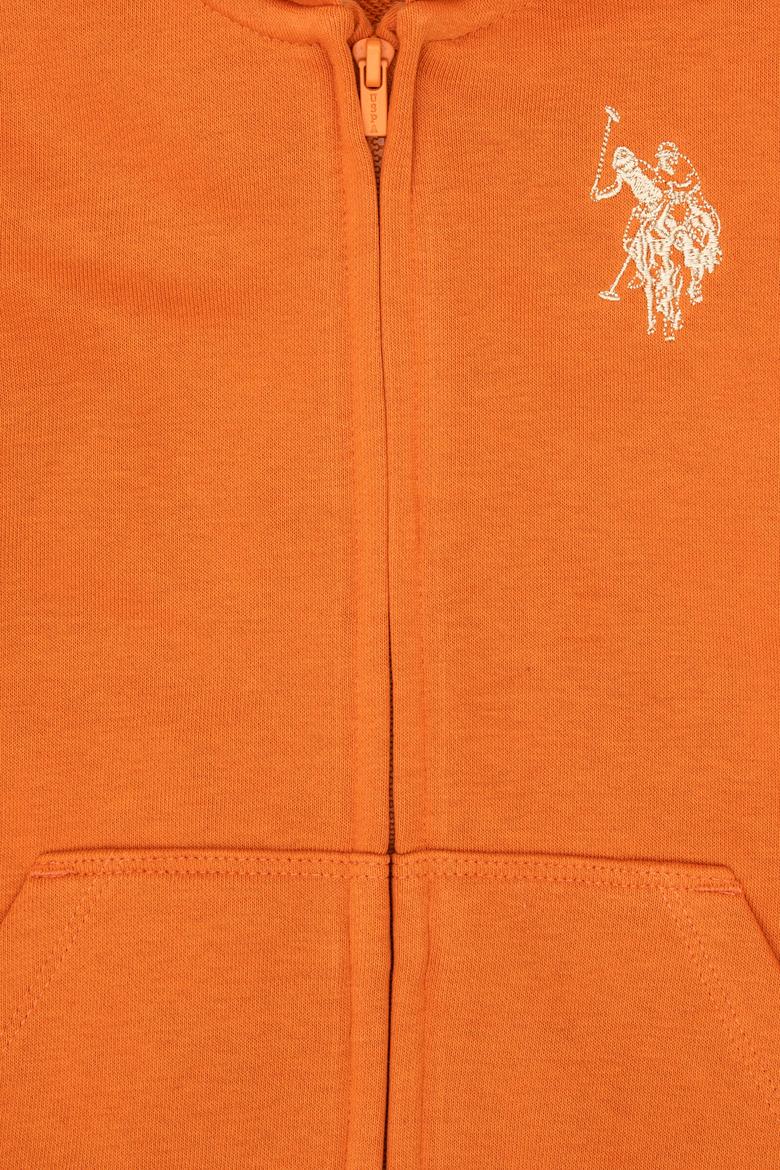 Erkek Çocuk Bakır Fermuarlı Kapüşonlu Sweatshirt - 50316706070