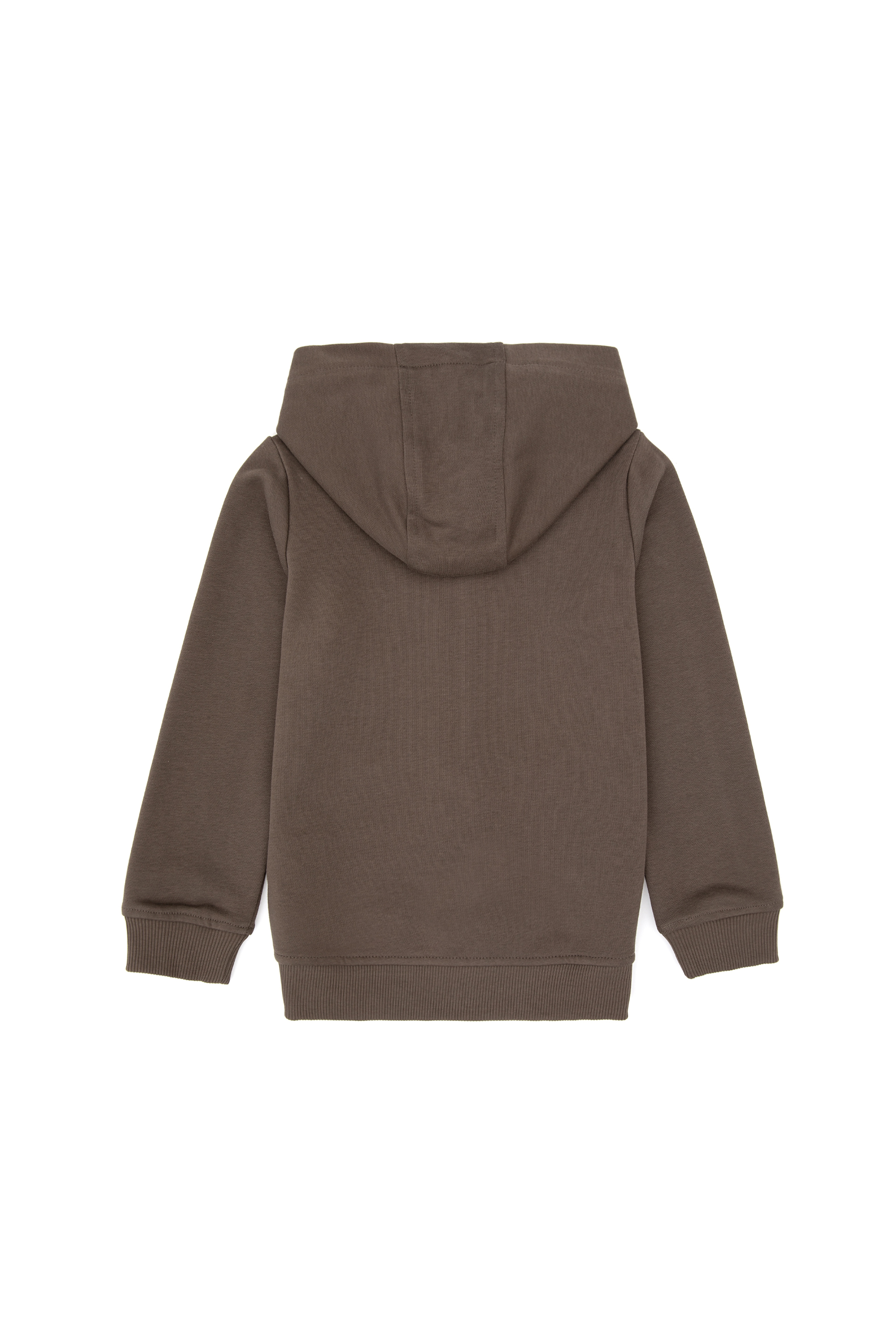 Erkek Çocuk Vizon Fermuarlı Kapüşonlu Sweatshirt - Image 2
