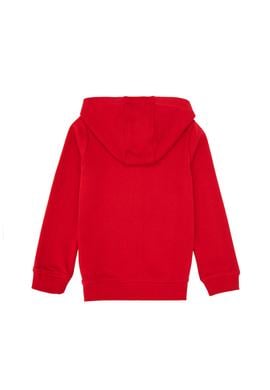 Erkek Çocuk Kırmızı Fermuarlı Kapüşonlu Sweatshirt - 50316706106