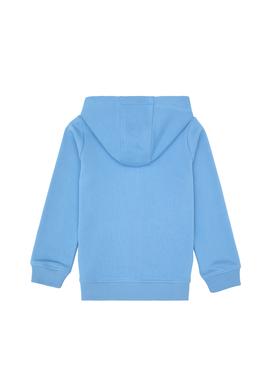 Erkek Çocuk Açık Mavi Fermuarlı Kapüşonlu Sweatshirt - 50316706181