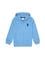 Erkek Çocuk Açık Mavi Fermuarlı Kapüşonlu Sweatshirt