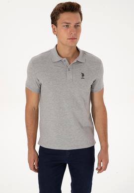 Erkek Gri Melanj Basic Tişört - 50298011018