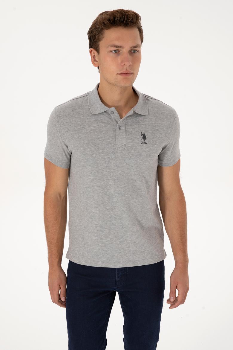 Erkek Gri Melanj Basic Tişört - 50298011018