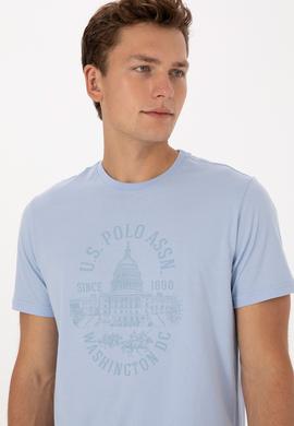 Erkek Açık Mavi Tişört - 50299545023