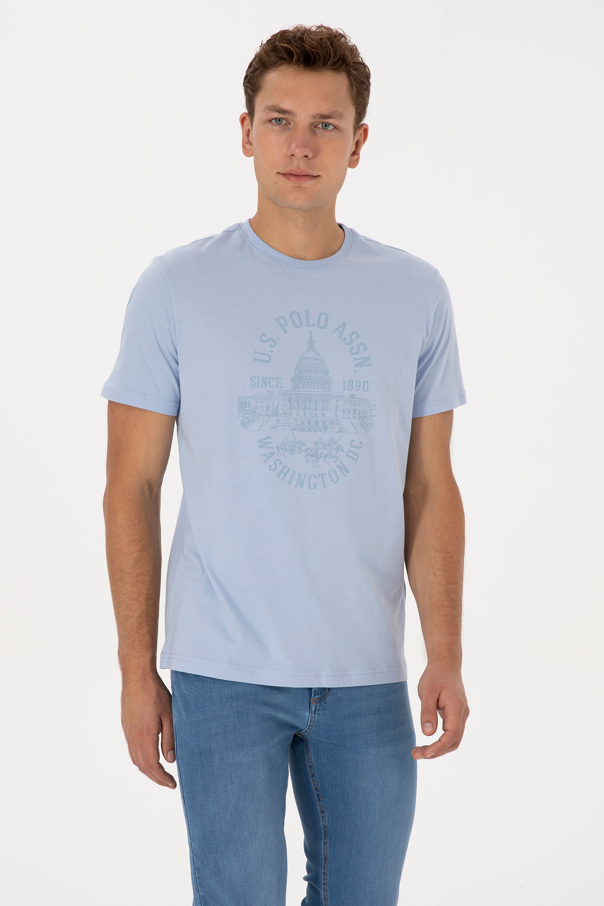 Erkek Açık Mavi Tişört