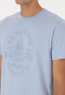 Erkek Açık Mavi Tişört - 50299545023