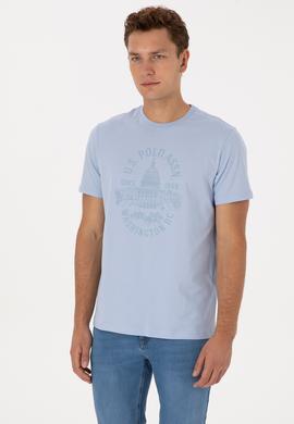 Erkek Açık Mavi Tişört - 50299545023