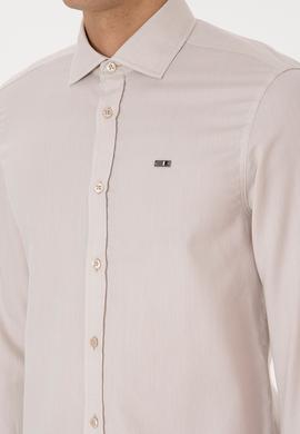 Erkek Taş Uzun Kollu Basic Gömlek - 50298004041