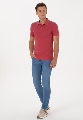 Erkek Vişne Basic Tişört - 50298042059