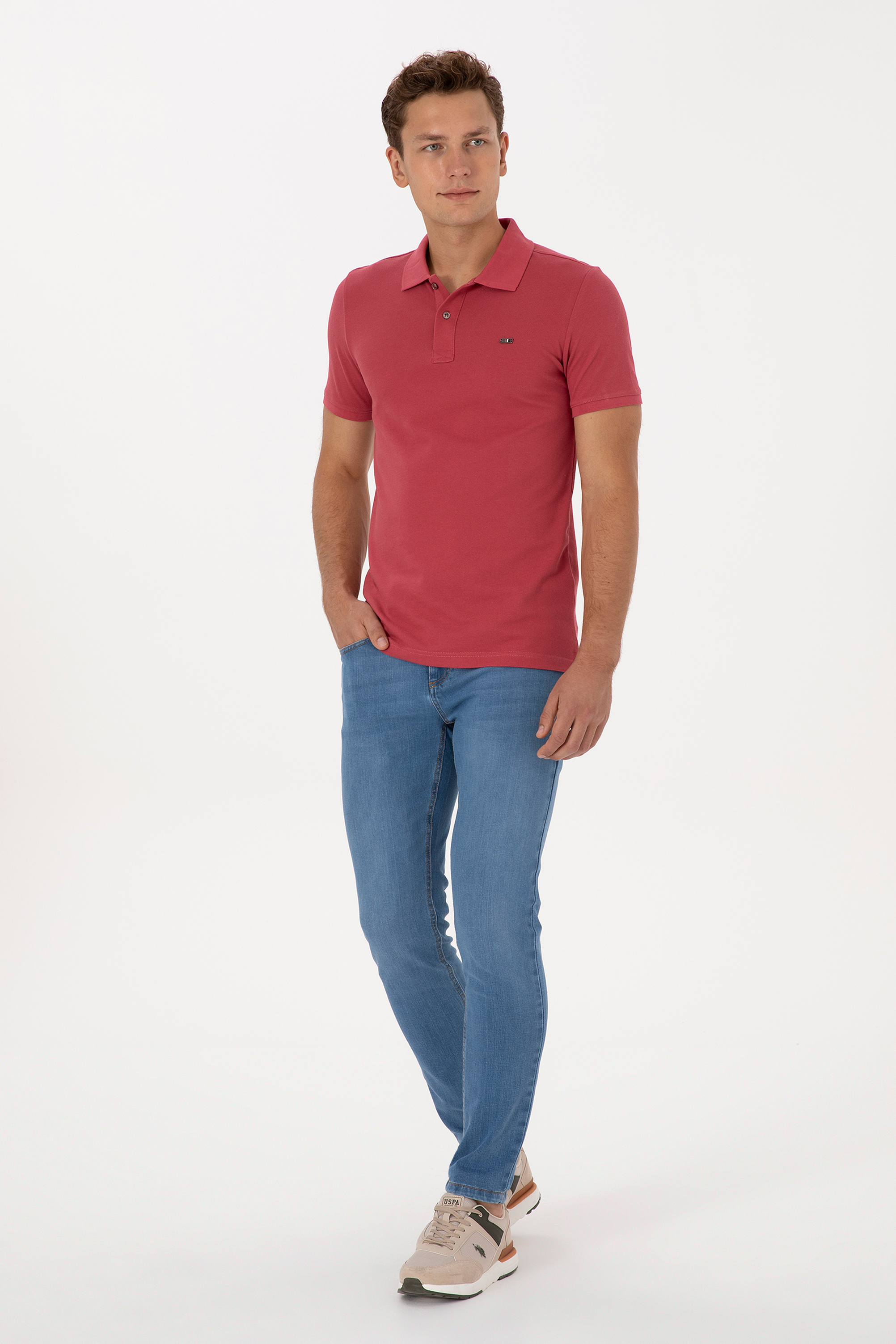 Erkek Vişne Basic Tişört - 50298042059