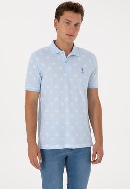 Erkek Açık Mavi Tişört - 50299661027