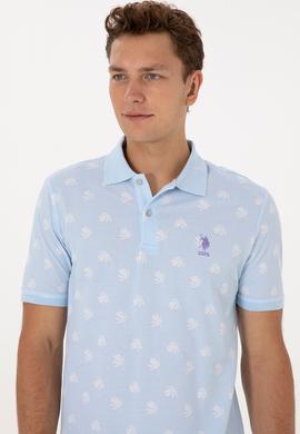 Erkek Açık Mavi Tişört - 50299661027