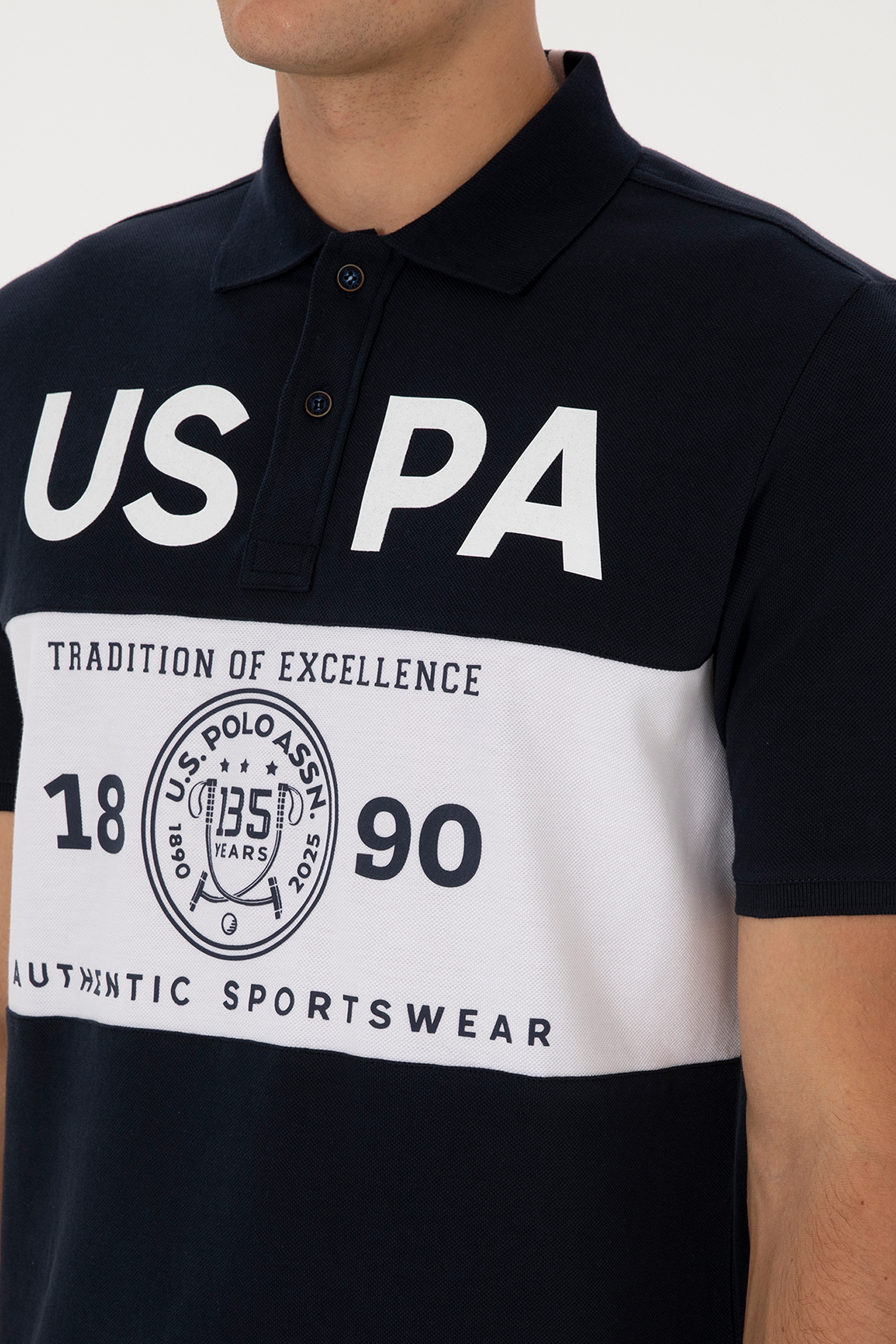 Erkek Lacivert Regular Fit Polo Yaka Tişört
