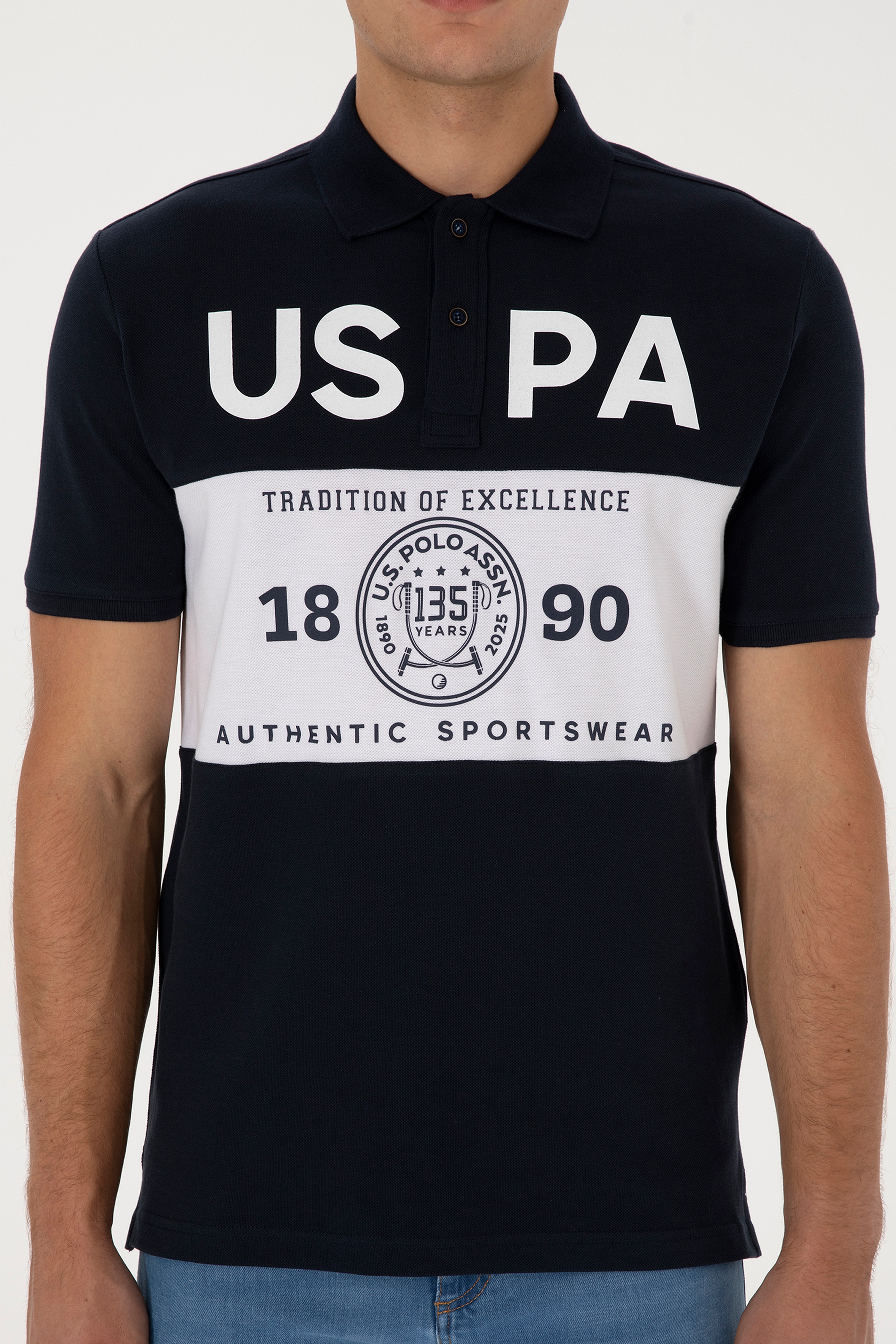 Erkek Lacivert Regular Fit Polo Yaka Tişört