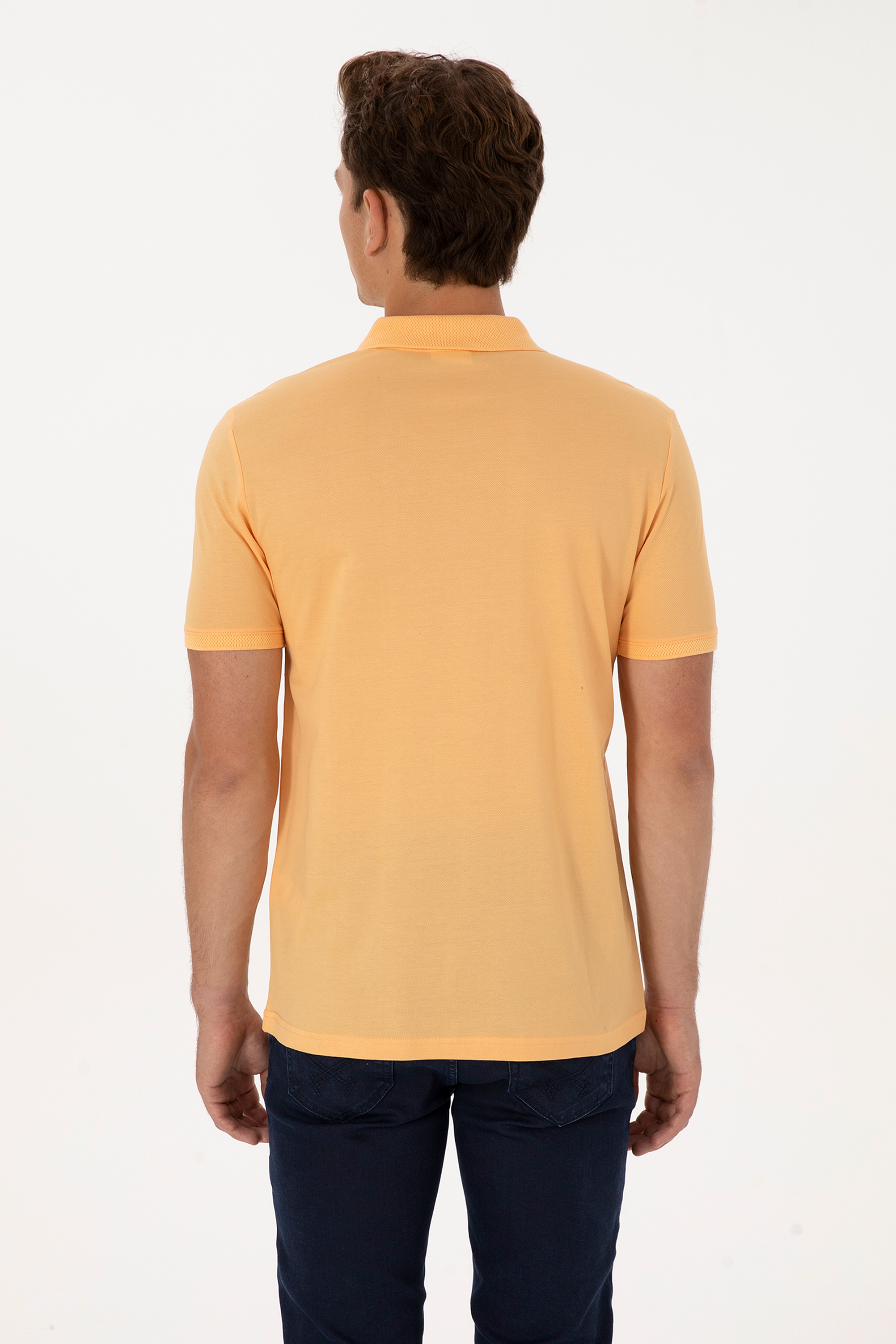 Erkek Turuncu Basic Tişört - 50298016067