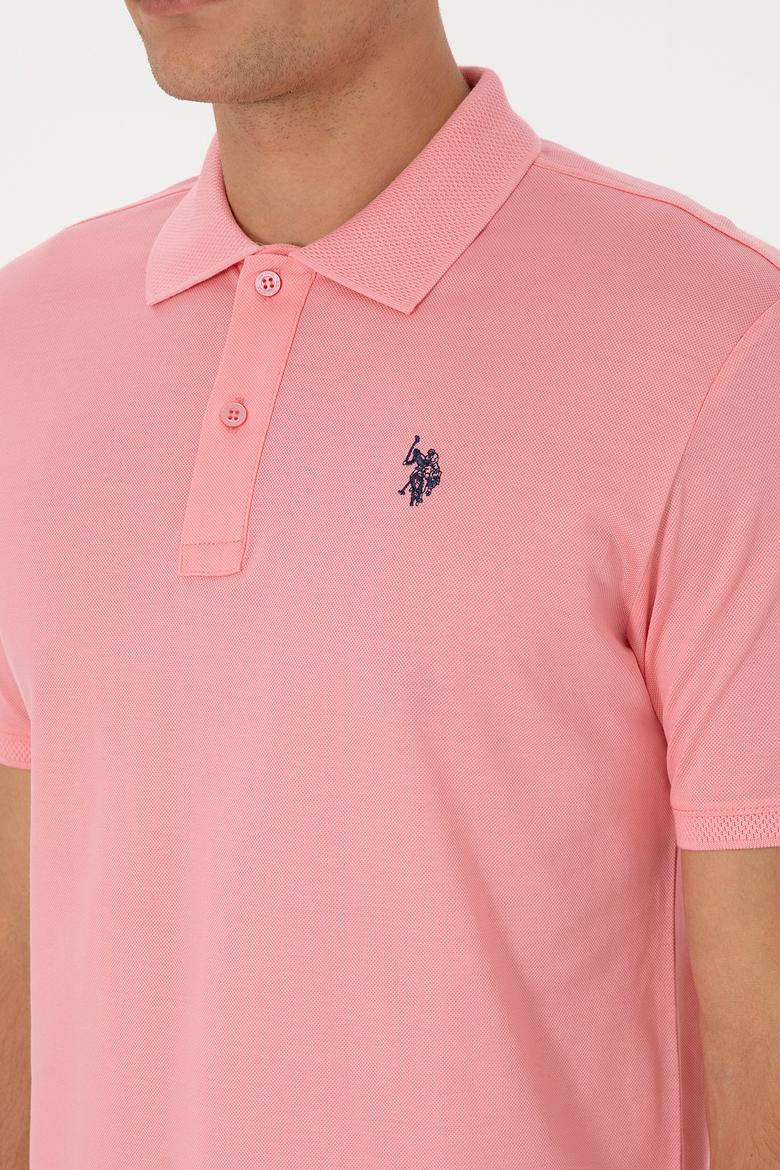 Erkek Pembe Basic Tişört - 50298016054