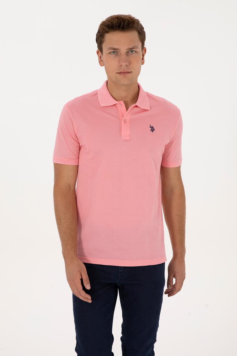 Erkek Pembe Basic Tişört