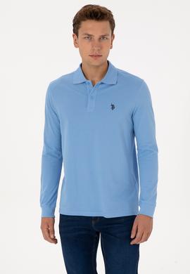 Erkek Açık Mavi Basic Sweatshirt - 50307688043