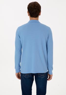 Erkek Açık Mavi Basic Sweatshirt - 50307688043