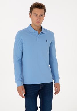 Erkek Açık Mavi Basic Sweatshirt - 50307688043