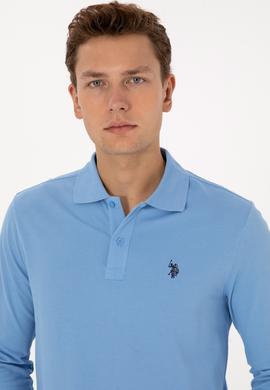 Erkek Açık Mavi Basic Sweatshirt - 50307688043