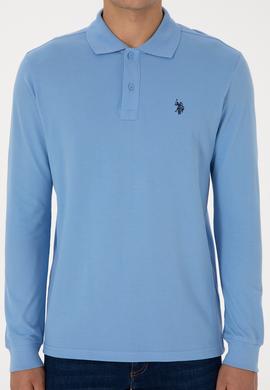 Erkek Açık Mavi Basic Sweatshirt - 50307688043