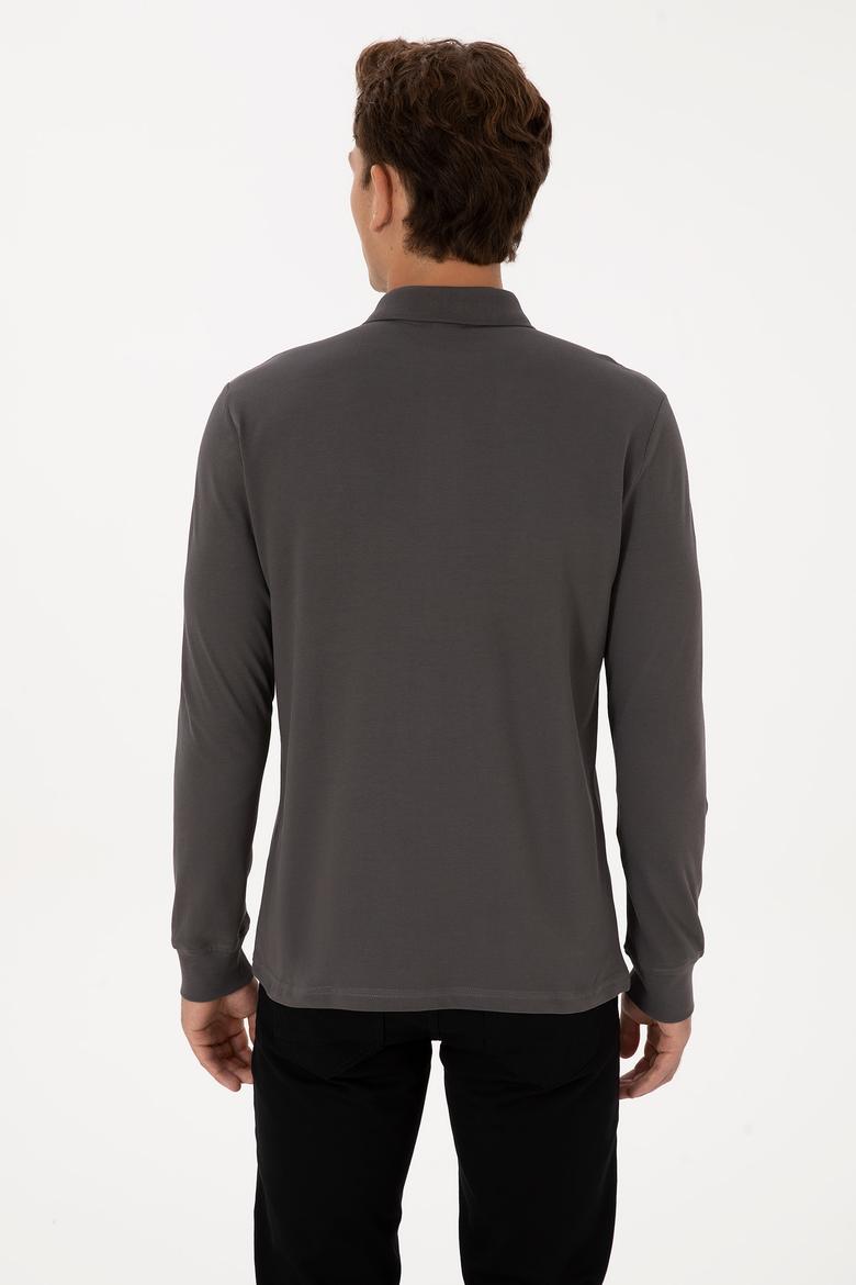 Erkek Gri Basic Sweatshirt - 50307688280