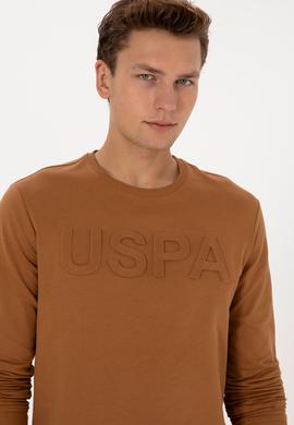 Erkek Camel Basic Sweatshirt - 50307793137
