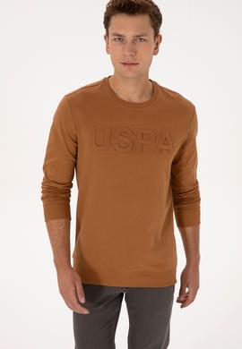 Erkek Camel Basic Sweatshirt - 50307793137