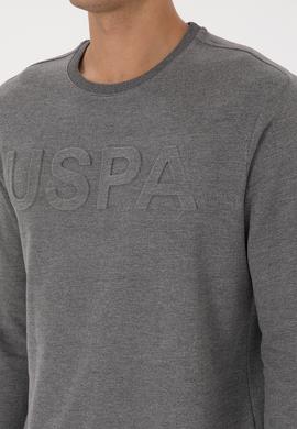 Erkek Antrasit Melanj Basic Sweatshirt - 50307793100