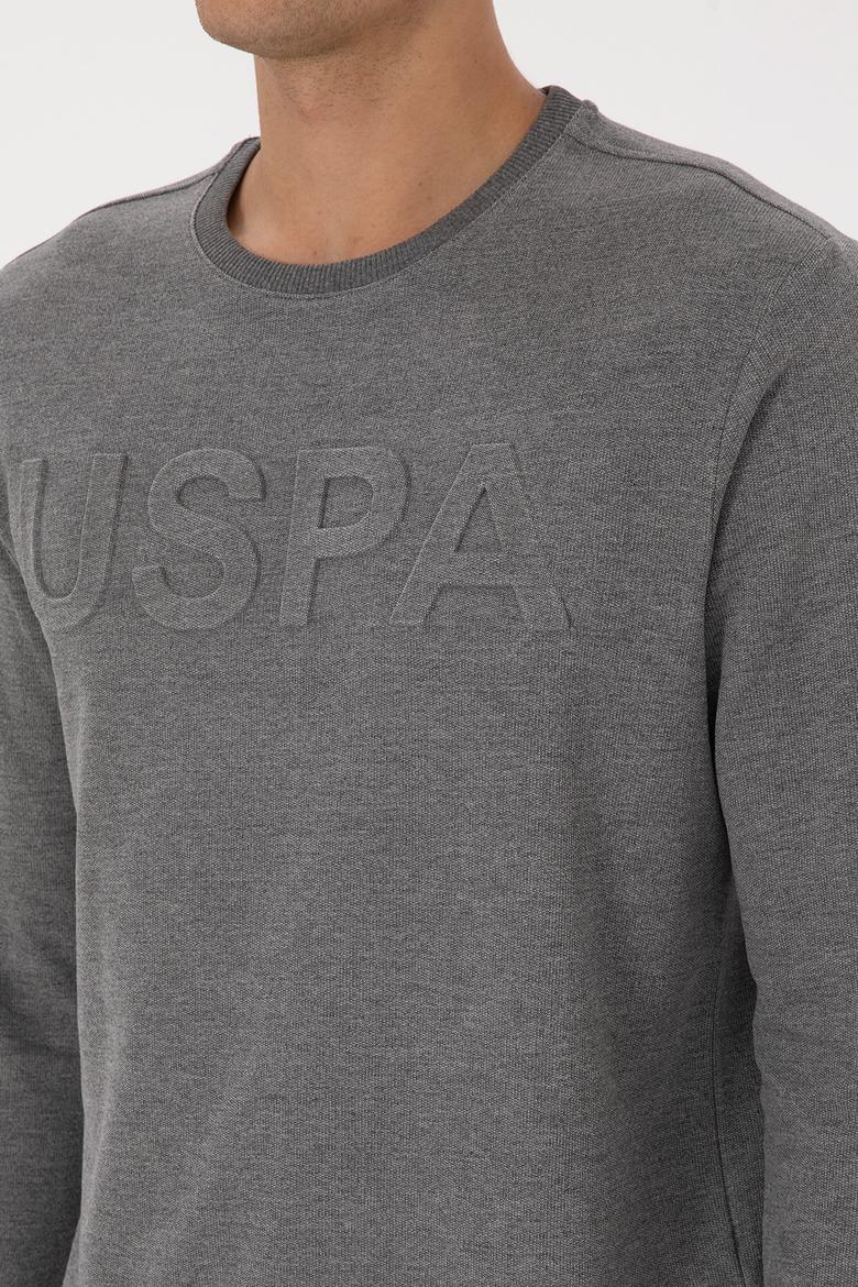 Erkek Antrasit Melanj Basic Sweatshirt - 50307793100