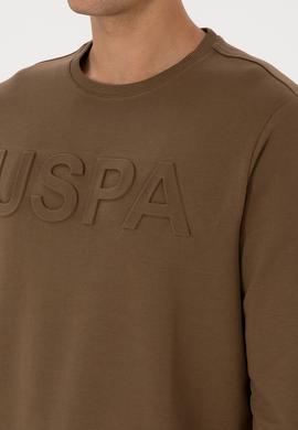 Erkek Haki Basic Sweatshirt - 50307793067