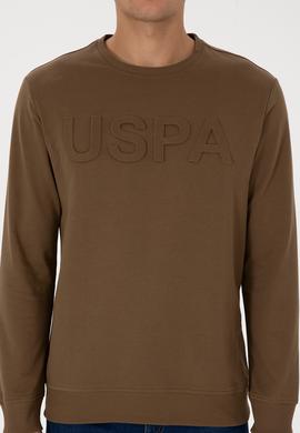 Erkek Haki Basic Sweatshirt - 50307793067