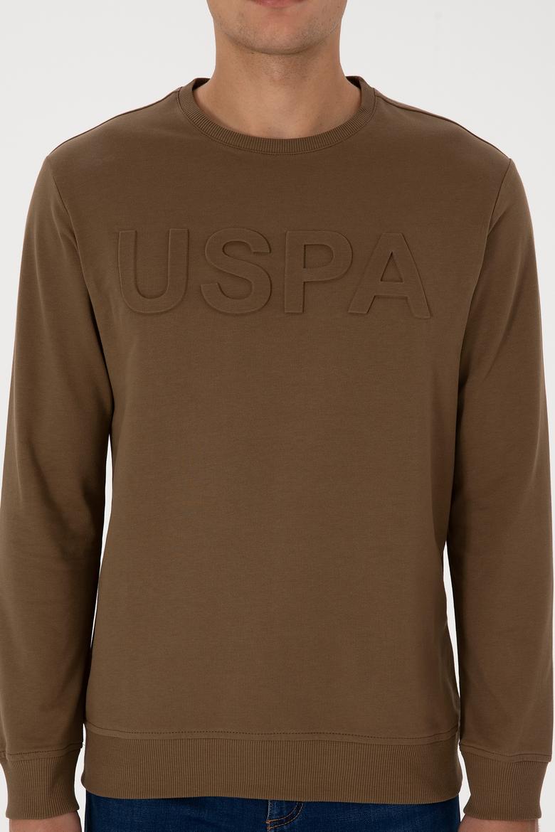 Erkek Haki Basic Sweatshirt - 50307793067