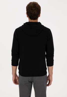 Erkek Siyah Sweatshirt - 50308150036