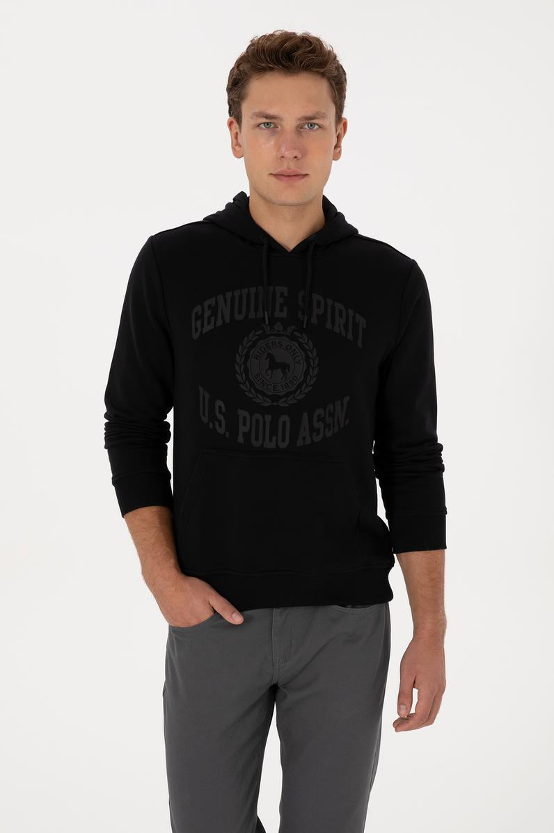 Erkek Siyah Sweatshirt