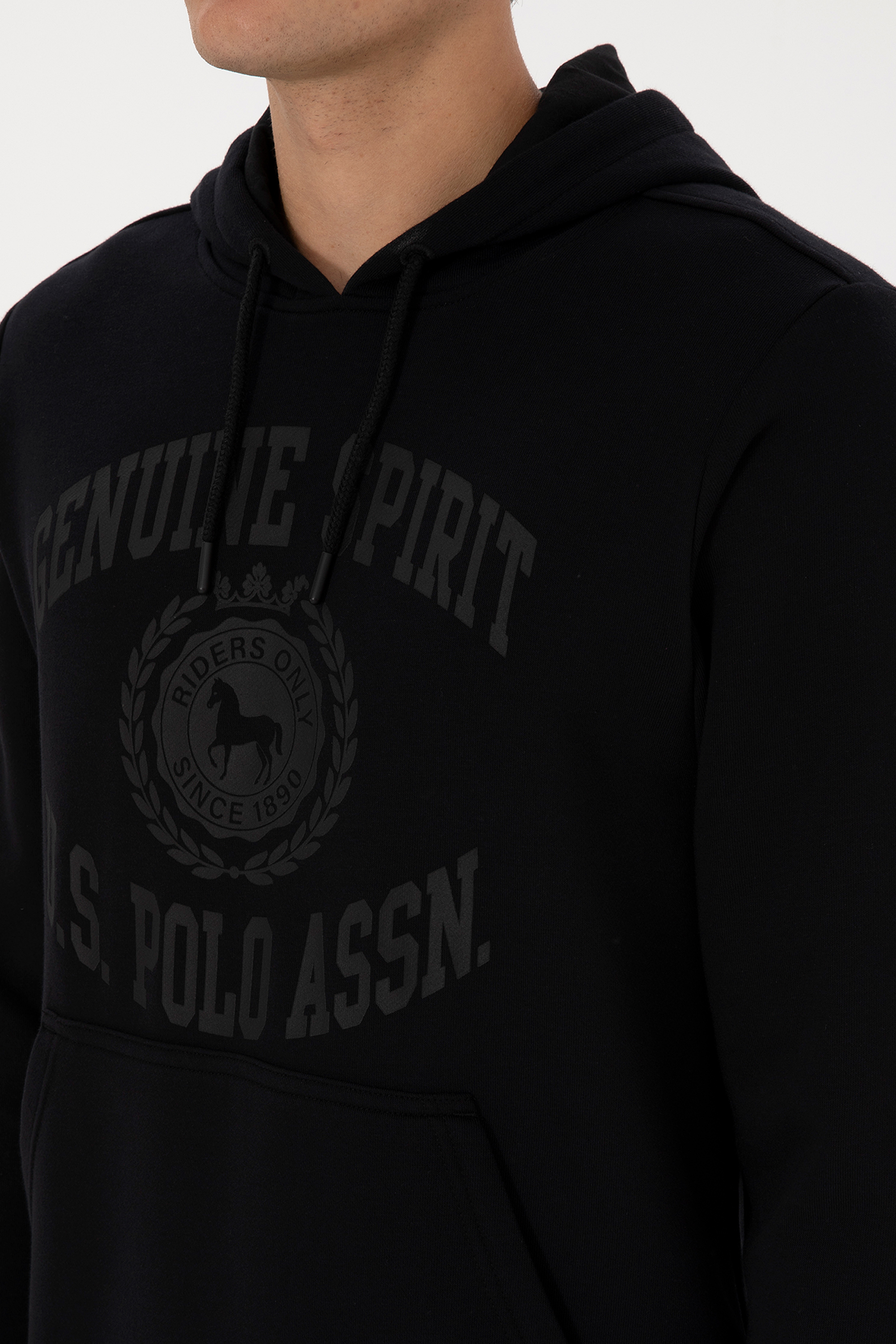 Erkek Siyah Sweatshirt - 50308150036