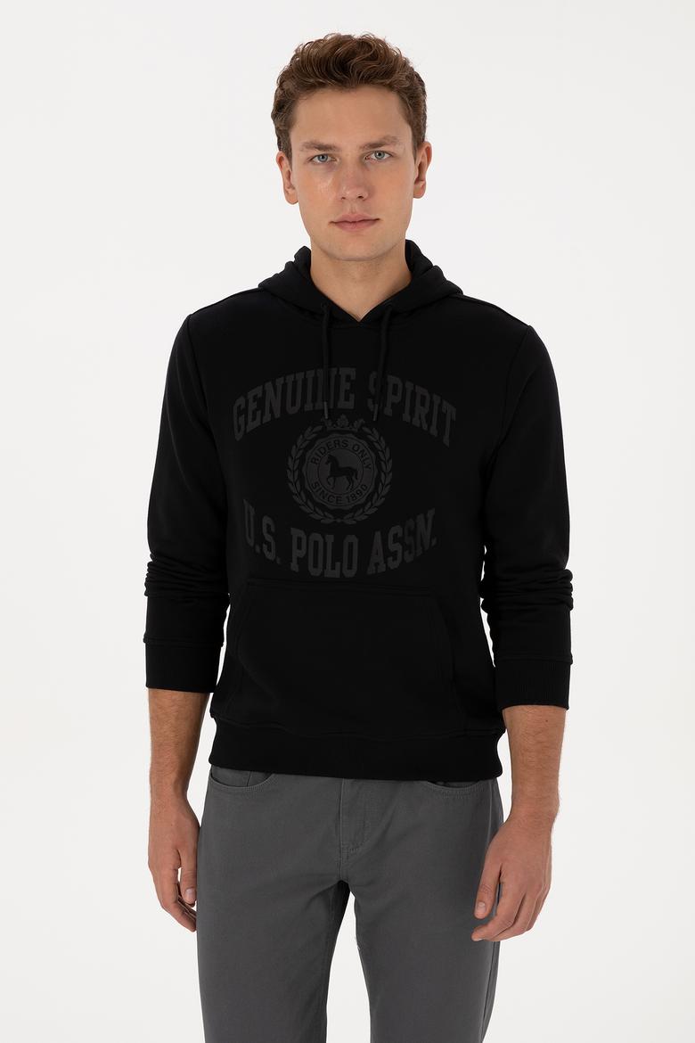 Erkek Siyah Sweatshirt - 50308150036