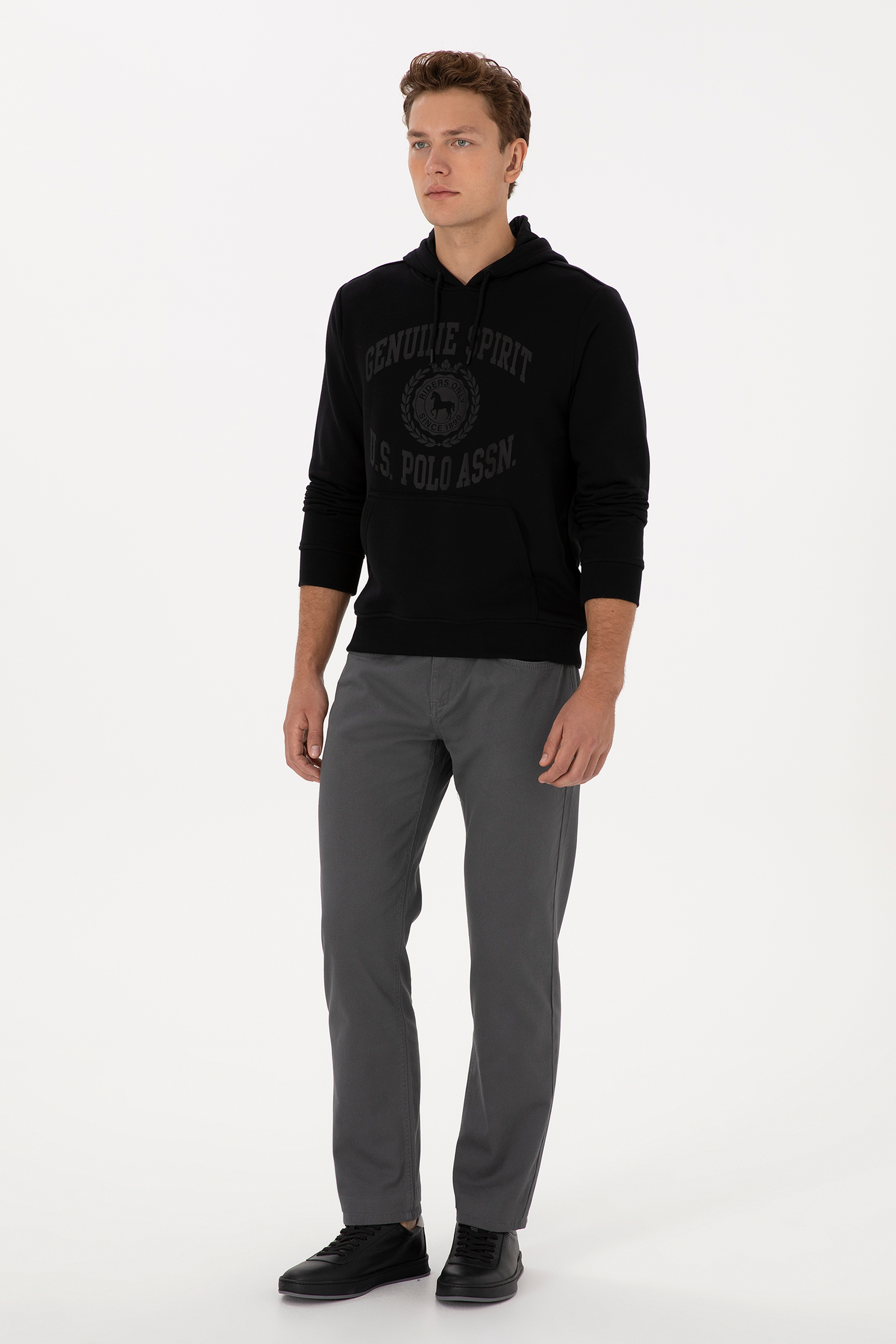 Erkek Siyah Sweatshirt - 50308150036